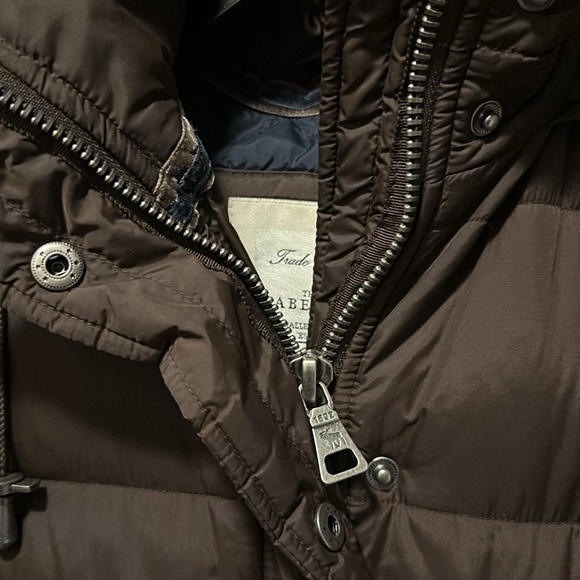 Abercrombie & Fitch Brown Hoodie Puffer Parka  Coat. M - Picture 2 of 7